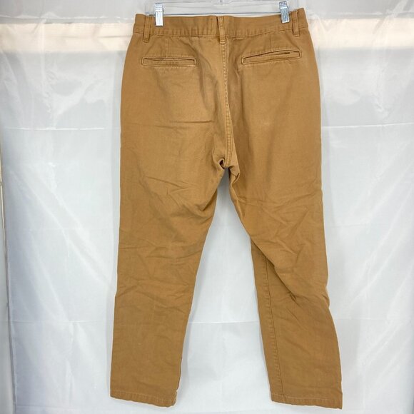 Taylor Stitch Men 34 Foundation Pant Slim Chino Khaki Classic Casual Everyday - Picture 3 of 9
